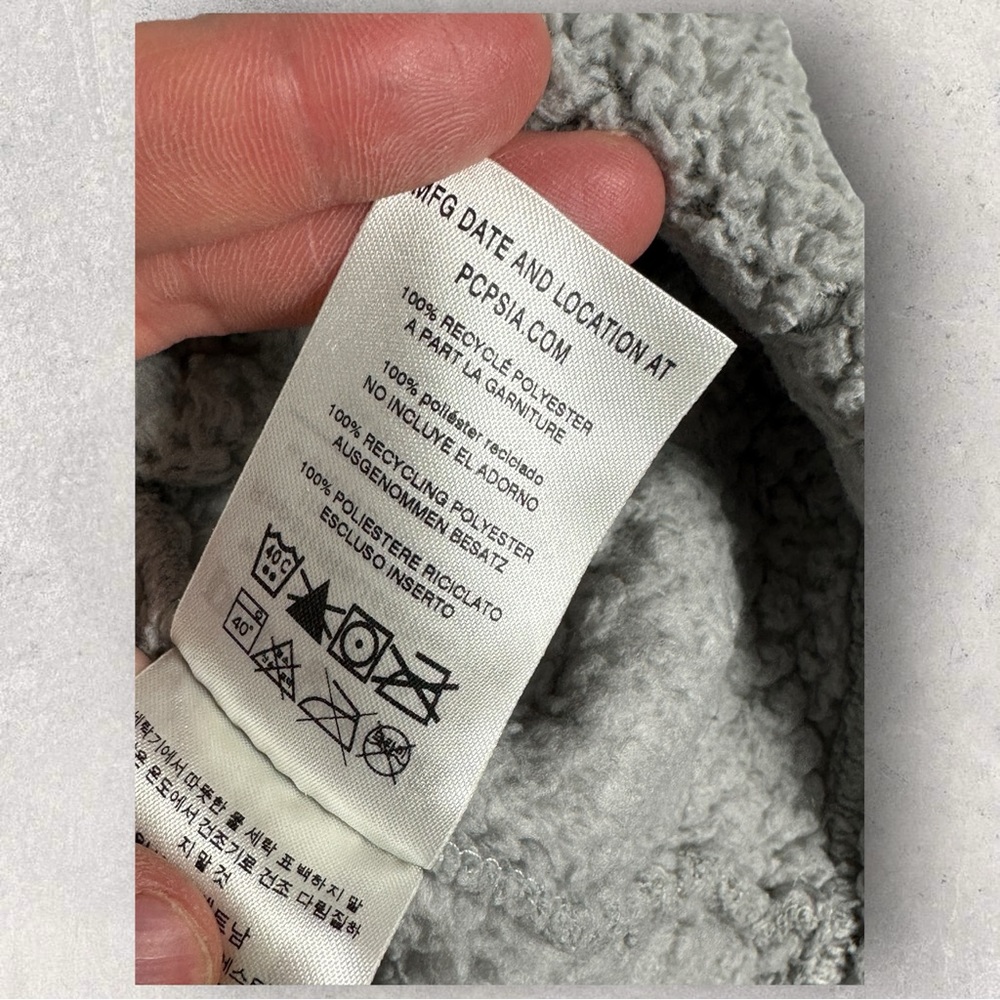 Patagonia Fleece Quarter Zip Pullover Sweater Grey Size Small‎ Hiking Camping S - Picture 10 of 13